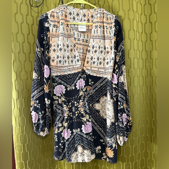 NWT - Free People - Descano Floral Mini Dress - SZ S - Picture 2 of 8